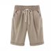 Plus Size Women's Summer Casual Trousers Five Point Loose Fit Modified Best Selling_ecoleips.com