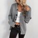 2025 European American Cross-border Women's Fashion Solid Color Hooded Single-breasted Sweater, New Autumn And Winter_ecoleips.com