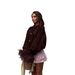 Cozy Knit Cardigan With Furry Cuff Details – Soft Oversized Open Front Sweater For Women, Fall Layering Essential_ecoleips.com