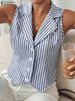 Fashion Summer Sleeveless Stripe Tanks Tops 2025 ZANZEA Office Lady Blouses Women Shirt Stylish Holiday Tees Irregular Hem Camis_ecoleips.com