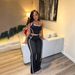 TW871 Color Block Fitness Yoga Suit Women's High-Waisted Two-Piece Casual Sports Vest Fashion European American Style_ecoleips.com