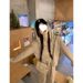 Women's Casual Sports Suit Korean Style Hooded Zipper Sweater And Wide Leg Pants Two-Piece Set Trendy Loose Fit For Spring And Autumn_ecoleips.com