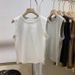 Classic Versatile Stretchy Slim-fit Short Round-neck Sleeveless Women's T-shirt, Stylish And Fashionable Tank Top_ecoleips.com
