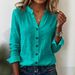 European And American Cross-border Women's Clothing 2025 Autumn New Casual Stand-up Collar Loose Versatile Stylish Shirt_ecoleips.com