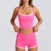 Sports Bra Vest Shorts Suspenders Bra Back Beauty Pilates Tights High Elastic Fitness Running Yoga Set_ecoleips.com