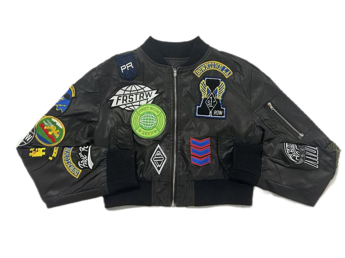 Women's Clothing Women's Long Sleeved Embroidered Patch Jacket Trendy Brand European American Style Autumn Winter Baseball Uniform_ecoleips.com