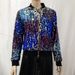 European And American Foreign Trade New 's Top Fashion Gold Sequin Personality Short Zipper Jacket Coat For_ecoleips.com
