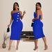 Women's Clothing Sexy Tube Top Button Decoration Dress_ecoleips.com