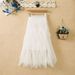 Spring And Autumn New Irregular Patchwork Puffy Mesh High Waist Tulle Fairy Skirt Trend_ecoleips.com