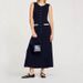 Women's Clothing Spring New Style Light Luxury Western Style Waist Slimming Single Breasted Pleated Vest Dress_ecoleips.com
