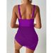 Women’s One-Piece Swimsuit – Sheer Mesh Overlay, Sexy High-Cut Design & Adjustable Straps (Quick-Dry, UPF 50+, Tummy Control)_ecoleips.com