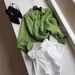 French-style High-end Green Cotton-linen Shirt For Women, Summer Thin Loose Casual Linen Shirt, Long-sleeved Sun_ecoleips.com