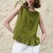 Women's Pleated Lyocell Vest Loose Fit Summer Linen Casual Breathable Sleeveless Shirt 2026 Niche Design_ecoleips.com