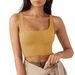 23 Spring New European And American Style Ins Women's Solid Color Fashion Trendy Sexy Ribbed Short Tank Top_ecoleips.com