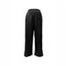 Women's Clothing Autumn/Winter Casual Loose Wide Leg Pants With Rhinestone Pocket Solid Color PU Leather_ecoleips.com