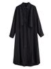 Oversized Patchwork Vintage Shirt Dresses For Women Spring Autumn New Long Sleeve Loose Casual Long Dress Elegant Clothing 2025_ecoleips.com