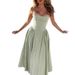 Summer Hot-Selling European And American Style Cross-Border Strapless New Waist-Cinching Fashion Sexy Red_ecoleips.com