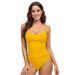 Women's Clothing Swimsuit Solid Color Backless Triangle Sling One Piece Swimsuit Chest Twist Sexy Swimsuit_ecoleips.com