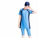 Women's Clothing Sunscreen Cropped Pants Short Sleeved Three Piece Swimsuit_ecoleips.com