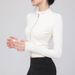 Lulu's New Tight-fitting Yoga Jacket For Women, Short Sports Fitness Wear, Running Long-sleeve Slim-fit Zip-up Top_ecoleips.com