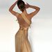 Women's Sexy Hot Backless Floral Tie Front Top With Slit Solid Color Skirt Set High End_ecoleips.com