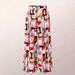 Women's Clothing Autumn New High Waist Loose Print Large Size Casual Wide Leg Pants_ecoleips.com