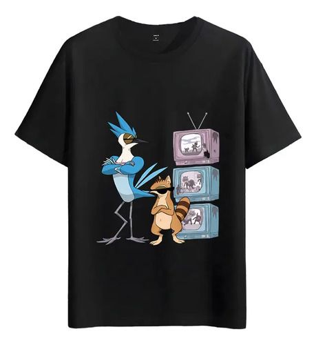 Women's T-Shirts Tshirt Muscle Freaks Regular Show Retro Style Characters_ecoleips.com