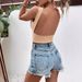 Women's Clothing Brown Sleeveless Vest Slim Hot Girl Sexy Vest Backless Top_ecoleips.com