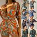 Women's Clothing Three Piece Bikini Beach Sunscreen Printed Cover Up Swimsuit_ecoleips.com