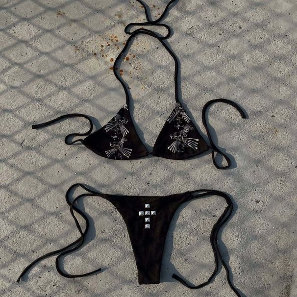 2026 Women's Summer Sexy Print Bikini Set Two Piece Beach Party Clothing European American Style Hot Girl_ecoleips.com
