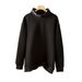 Mid-to-high-end Korean-style Versatile Loose-fitting Solid Color High-neck Long-sleeve Cotton Sweatshirt Women,_ecoleips.com