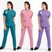 Women's Clothing Wash Clothes Work Clothes Uniform Stand Collar Suit Elastic Quick Drying Medical Operating Room Surgical Clothes_ecoleips.com