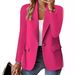 Women's Clothing Long Sleeve Blazer – Solid Color Open Front Cardigan Jacket For Fall (12 Colors)_ecoleips.com