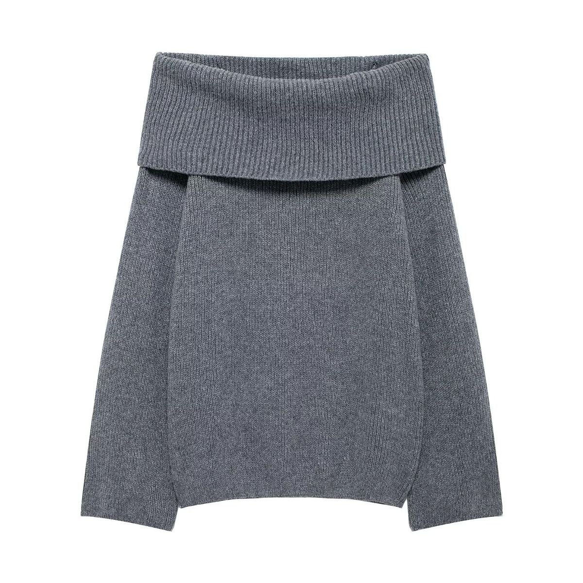 Aria Basics Aria Basics European American Cross-border Clothing Wholesale: Women's Straight-shoulder Fur Collar Top, Casual And Versatile_ecoleips.com