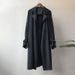 Spring Women's Trench Coat – Long Lightweight Jacket, Loose Fit, Pure Color Over Knee Coat For Office & Casual (Black, Beige, S-3XL)_ecoleips.com
