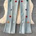 "Women's High Waisted Floral Embroidered Jeans – Light Blue Loose Fit Wide Leg Denim Pants For Petite & Curvy"_ecoleips.com