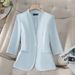 Women's Clothing Mid Sleeve Small Size Casual Slim Suit Three Quarter Sleeve_ecoleips.com