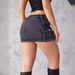 2024 Cross-Border European And American Summer New Denim Short Women, Vintage Stretch Tight-Fitting Workwear Pocket_ecoleips.com