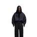 Heavyweight Solid Color Zip up Hooded Sweatshirt Loose Fitting Street Design European American Style for Men And Women_ecoleips.com