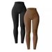 Yoga European And American Sexy Tight Cross-Strap Sports Workout High-Waisted Tummy Control Ribbed Long Pants For_ecoleips.com