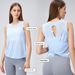 Bamboo Fiber High-end Sports Clothing Sleeveless Vest Fitness And Running, Quick-dry Breathable Yoga Top For Women_ecoleips.com