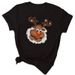 Christmas-themed Casual Trendy Round-neck T-shirt For Women_ecoleips.com