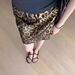Verve New Versatile Sexy Slimming Elastic Waist Wrinkle-Resistant Gold Foil Elegant Leopard Print A-Line Skirt For Women 4229_ecoleips.com