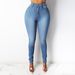 Women's Clothing Jeans High Waist Slim Pencil Trousers_ecoleips.com