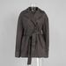 Retro Women's Suede Jacket Lapel Belted Waist Cinching European American Style Autumn Winter 2025 New Fashion Coat_ecoleips.com
