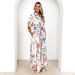 2025 Cross-Border Women's Fashion Hot-Selling European And American Cotton Linen Floral Print Tie_ecoleips.com