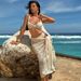 Women's Clothing American Style Three Piece Swimsuit Hollowed Out Lace Bikini Beachwear For Women Feel Confident & Stylish By The Water_ecoleips.com