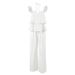 Women's Clothing Spring And Summer Cotton And Linen Sexy V Neck Flying Sleeves Backless Lace Up Top High Waist Loose Casual Trousers Suit Women_ecoleips.com