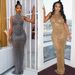 Women's Clothing Sexy Mesh See Through Nightclub Hot Diamond Dress_ecoleips.com