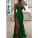 Women's Clothing Buling Splicing Wrap Top Hip Wrapped Half Length Slit Long Skirt_ecoleips.com